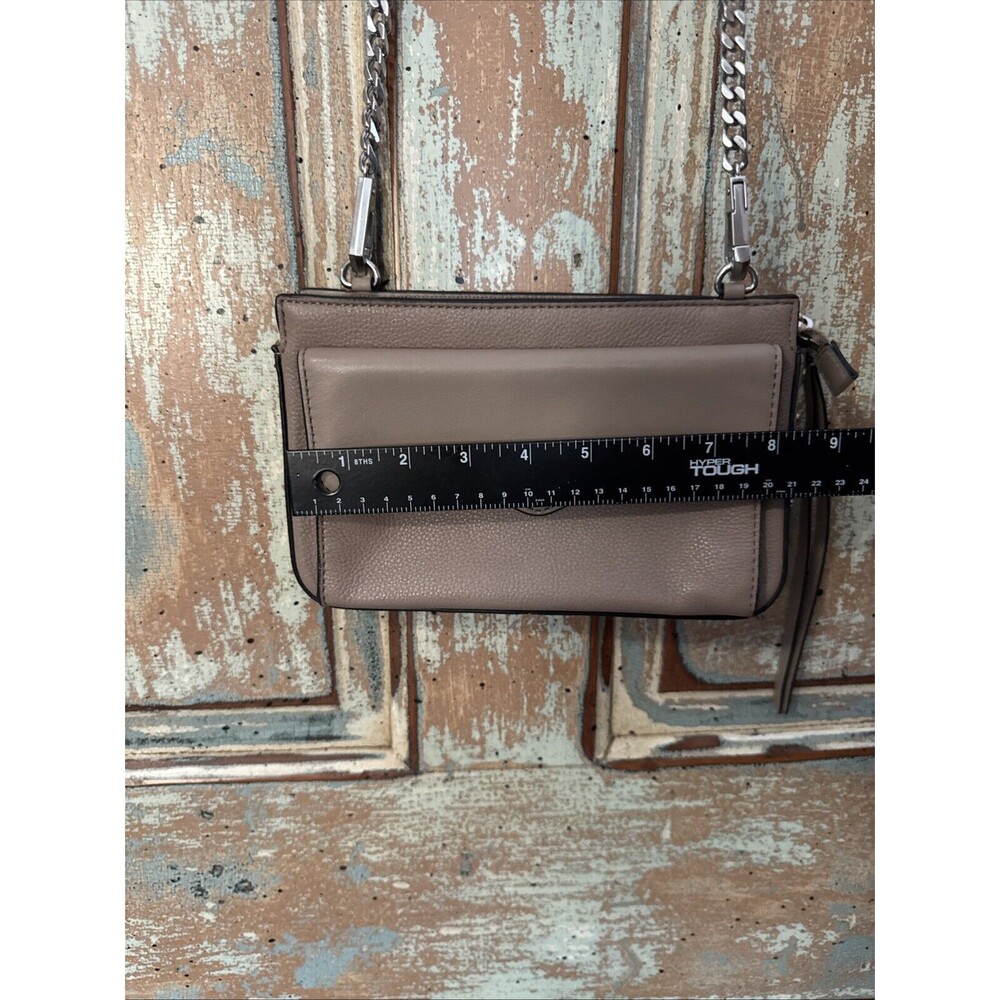 Rebecca Minkoff Bree Crossbody Bag Tan Leather - Picture 14 of 16
